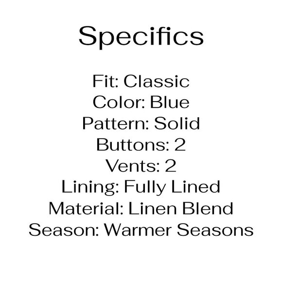 Vinci 42R 36x31 Blue Full Suit 2-Button Solid R597 - Picture 5 of 15